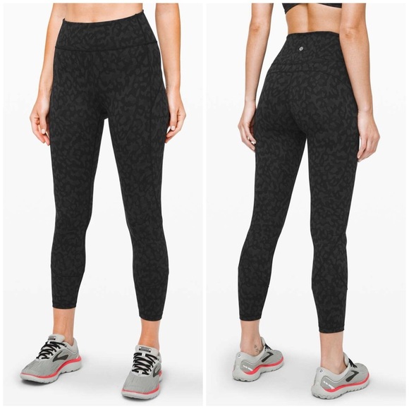 Lululemon In Movement Tight 25" *Everlux Formation Camo Deep Coal Multi (Size 2) - Picture 1 of 9